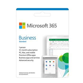 Microsoft M365 Business Standard Retail English APAC EM Subscr 1YR Medialess P8-KLQ-00649
