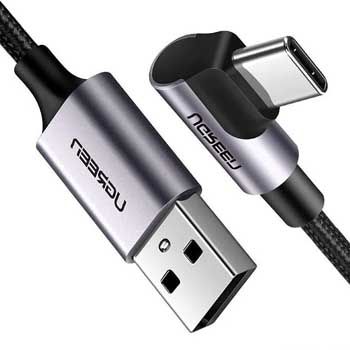Cáp USB to USB-C UGREEN 70255 (Dài 3m) Bẻ góc 90 độ
