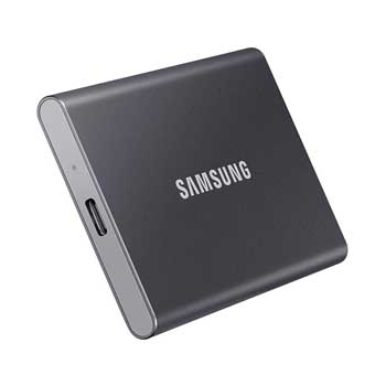2TB Samsung T7 Portable - (MU-PC2T0T - MÀU XÁM ĐEN) - EXTERNAL