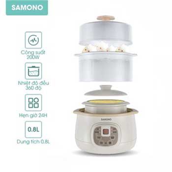 Nồi nấu chậm đa năng 4in1 SAMONO SW-SC08 0.8L