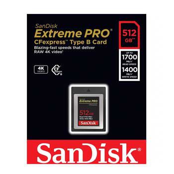 Thẻ nhớ SD SanDisk Extreme Pro CFexpress 512GB SDCFE-512G-GN4NN