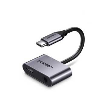 Cáp USB-C sang 3,5mm hỗ trợ cổng sạc USB-C Ugreen 50596 (Hàng trưng bày - không hộp)