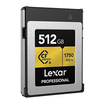Thẻ nhớ 512GB Lexar Professional CFexpress Type B GOLD LCXEXPR512G-RNENG