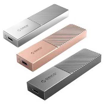 Hộp ổ cứng SSD ORICO M206C3-G2 ( Bạc / Vàng hồng / Xám ) Chuẩn M.2 NVME